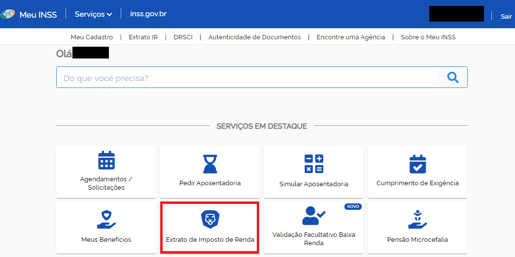 Como obter extrato para imposto de renda no Meu INSS?