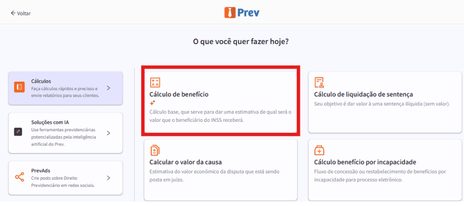 calculadora de benefícios previdenciários