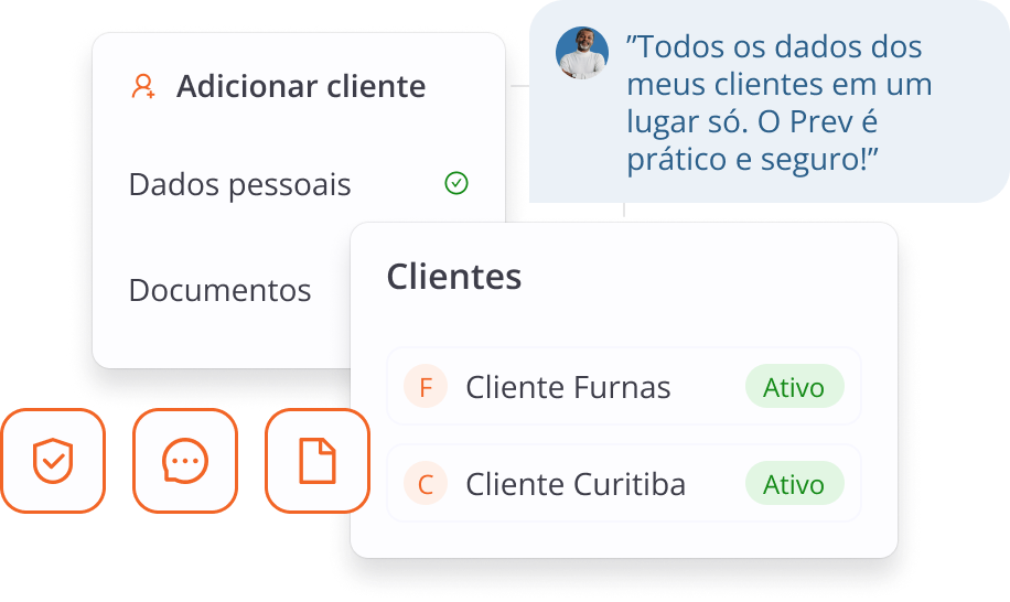 Demonstração de features de clientes