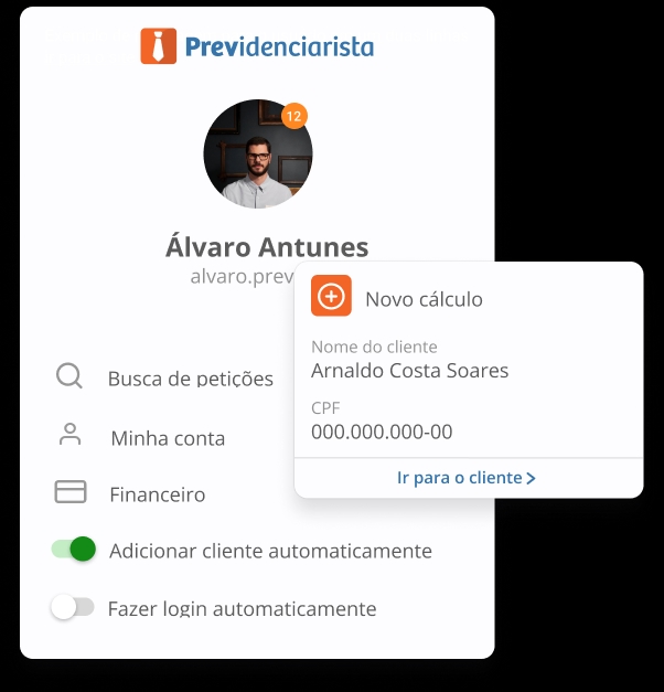 Demonstração de features de aposentamento do CNIS