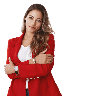 Mulher olhando para a câmera