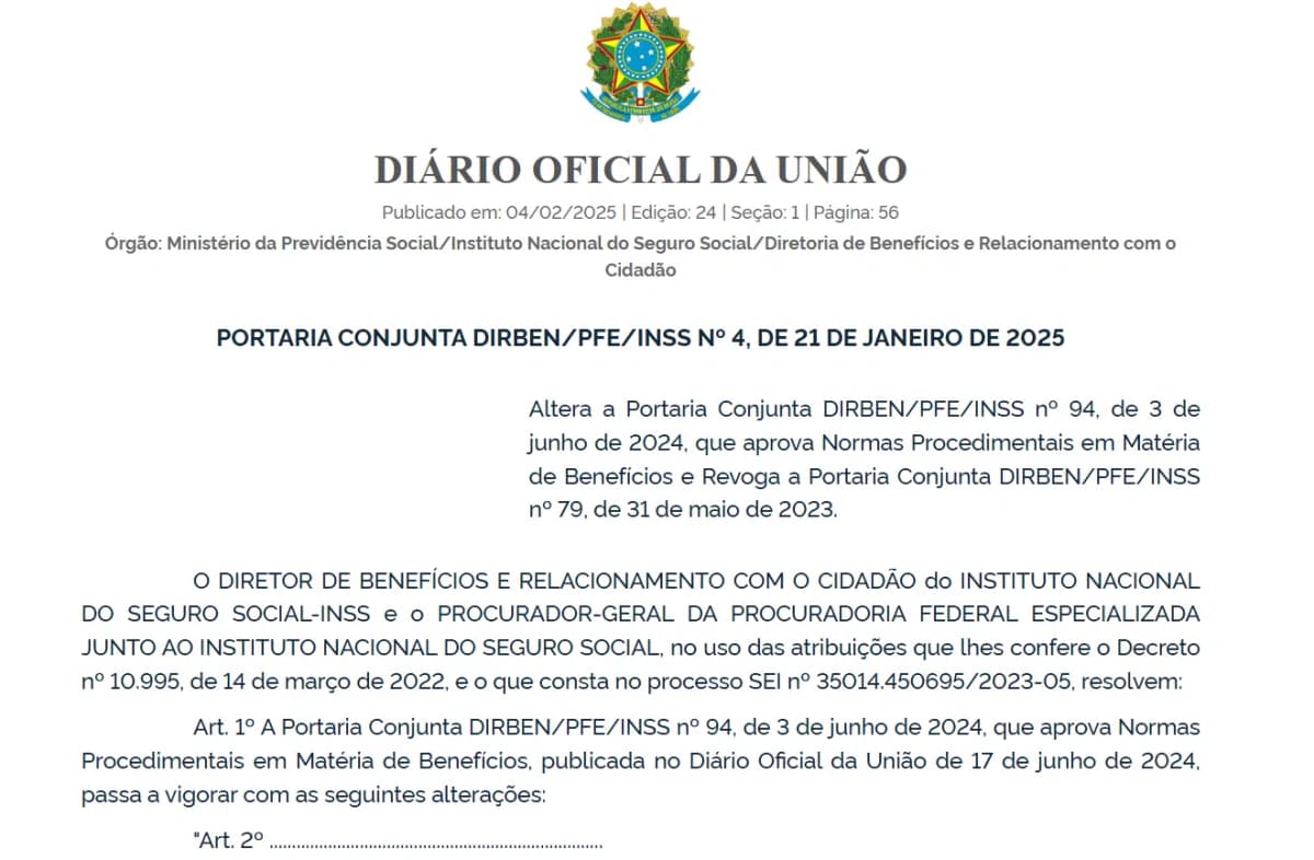 Portaria Conjunta DIRBEN/PFE/INSS nº 4/2025 traz retrocesso nas regras da pensão por morte