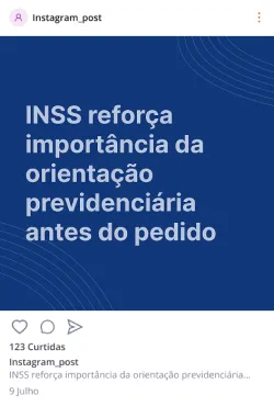 Exemplo de post PrevAds sobre pensão por morte